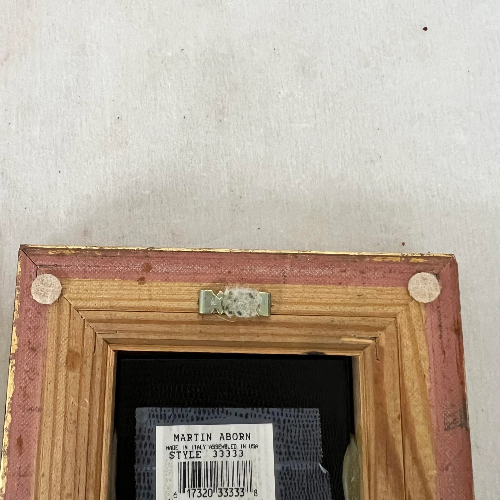 Vintage Carved Wood Accent Wall Mirror, Italy - A Pair - 4