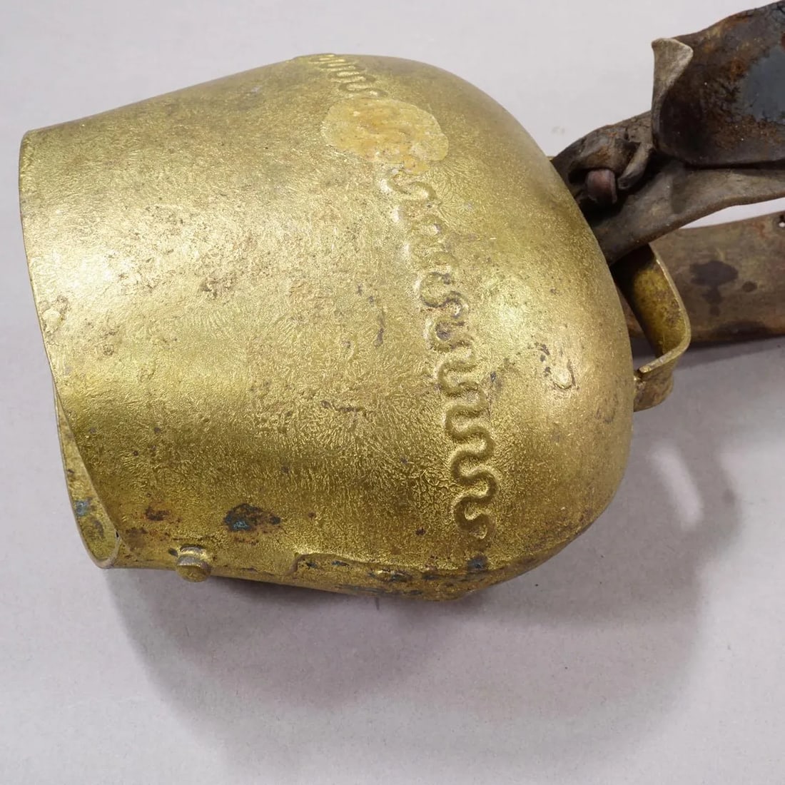 Antique Handforged Cattle Bell Made in Switzerland Ca. 1900s - 6