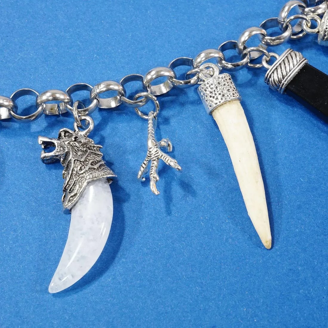 Vintage Bavarian Traditional Costume Jewelry Charivari With Hunting Pendants - 3