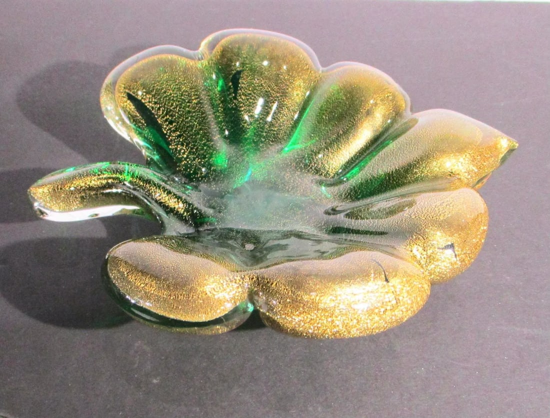 Seguso Vintage Mid-Century Murano Leaf Tray - 2