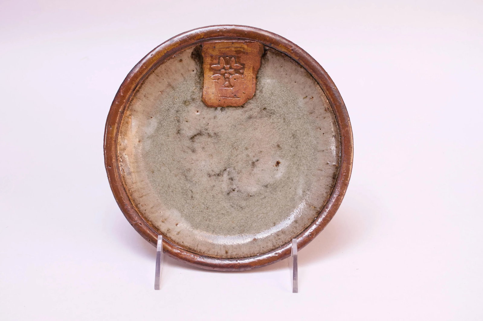 1970 Stoneware Decorative Plate Signed - 2