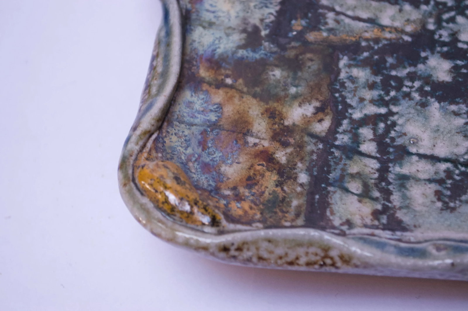 Studio Stoneware Slab Signed Pollack 1973 - 8