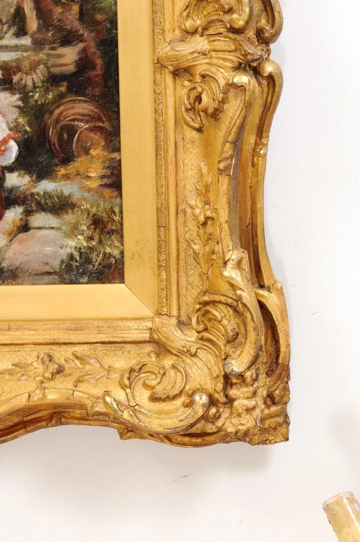 French 19th Century Continental School Painting Depicting Venetian Lagoon Scene - 11