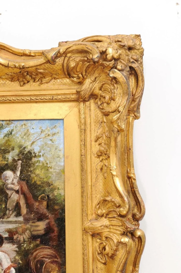 French 19th Century Continental School Painting Depicting Venetian Lagoon Scene - 12