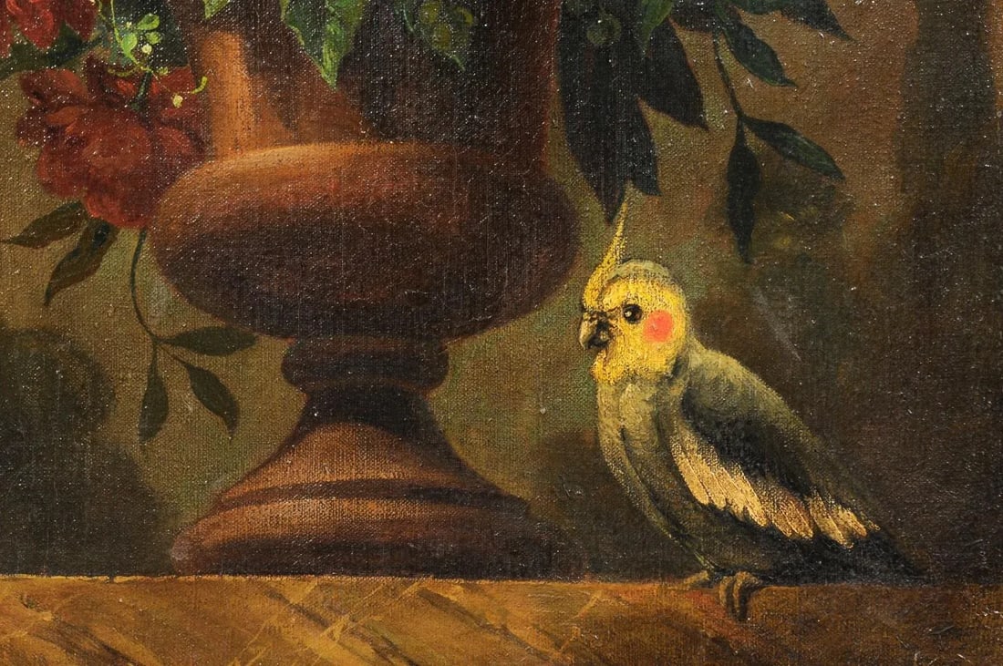 18th Century French Floral Still Life Oil Painting, Framed - 10
