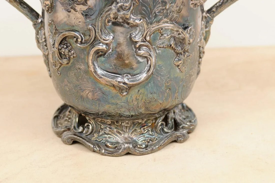 English 19th Century George III Sheffield Silver on Copper Champagne Bucket - 5