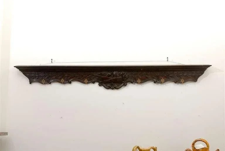 19th Century French Wooden Coat Rack - 2