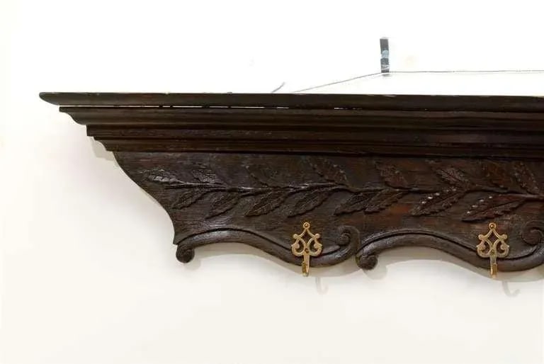 19th Century French Wooden Coat Rack - 6