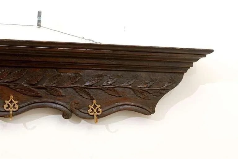 19th Century French Wooden Coat Rack - 7