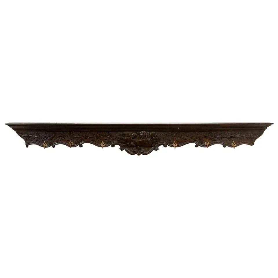 19th Century French Wooden Coat Rack - 9