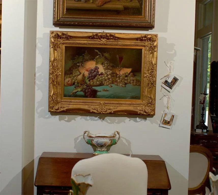 1870s French Napoleon III Period Still Life Painting, Framed - 2