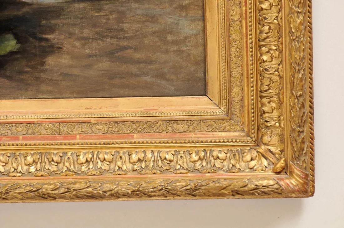 Late 19th Century French Still Life of Grapes and Figs Oil Painting, Framed - 10