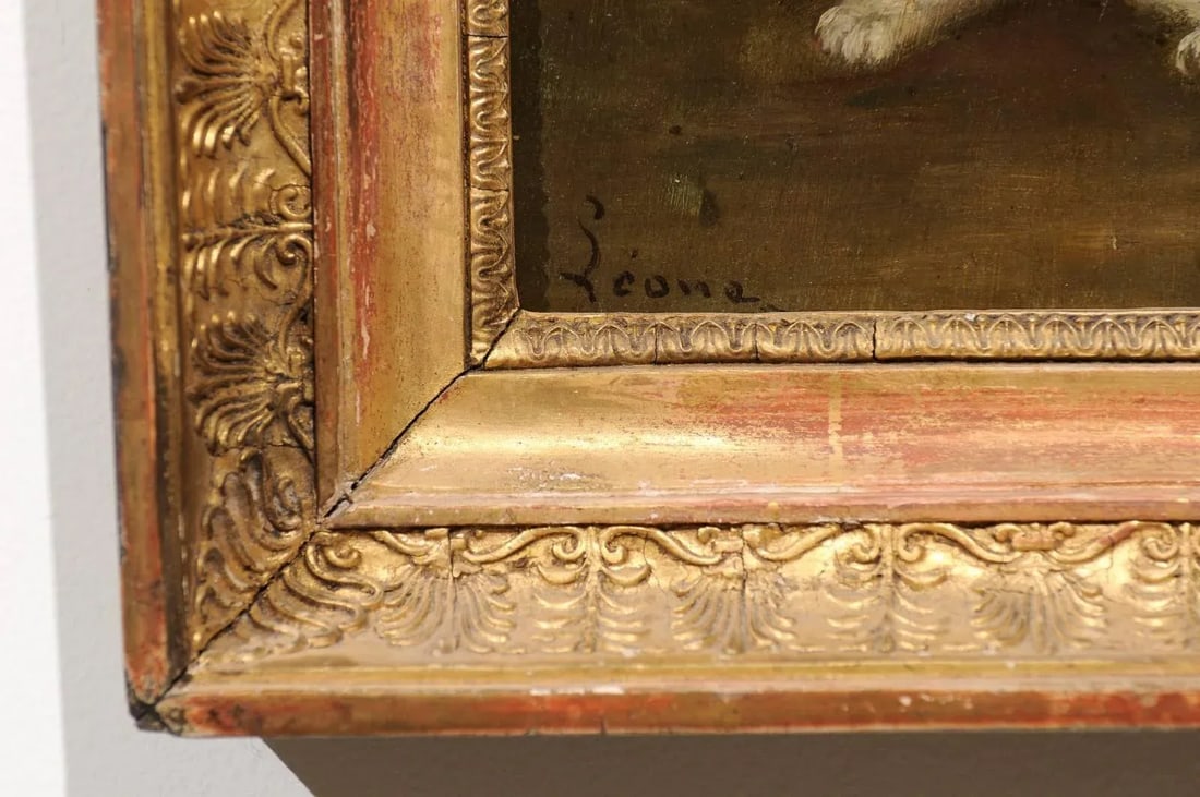 Late 19th Century Victorian Style Oil Painting of Kittens, Framed - 8