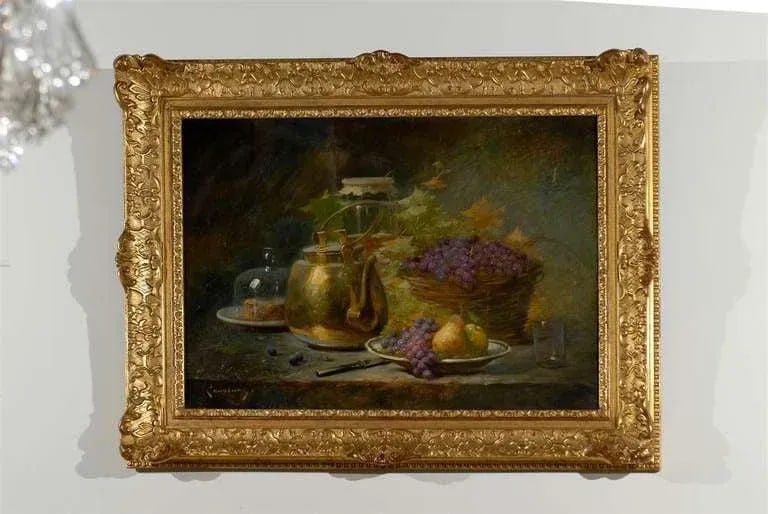 1860s French Still-Life Painting by Agénorie Monique Laurenceau, Framed - 2