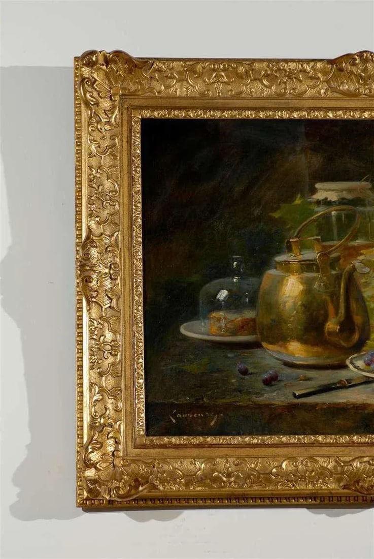 1860s French Still-Life Painting by Agénorie Monique Laurenceau, Framed - 4