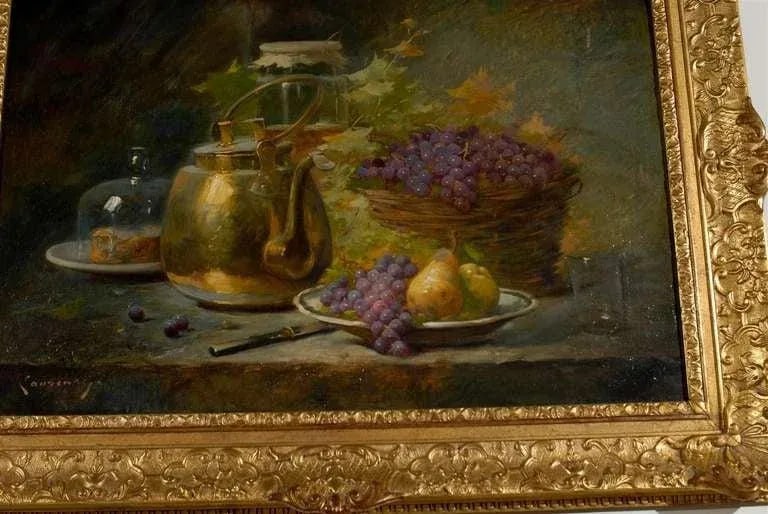 1860s French Still-Life Painting by Agénorie Monique Laurenceau, Framed - 7