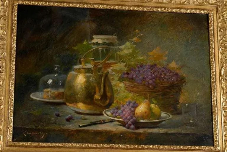 1860s French Still-Life Painting by Agénorie Monique Laurenceau, Framed - 8