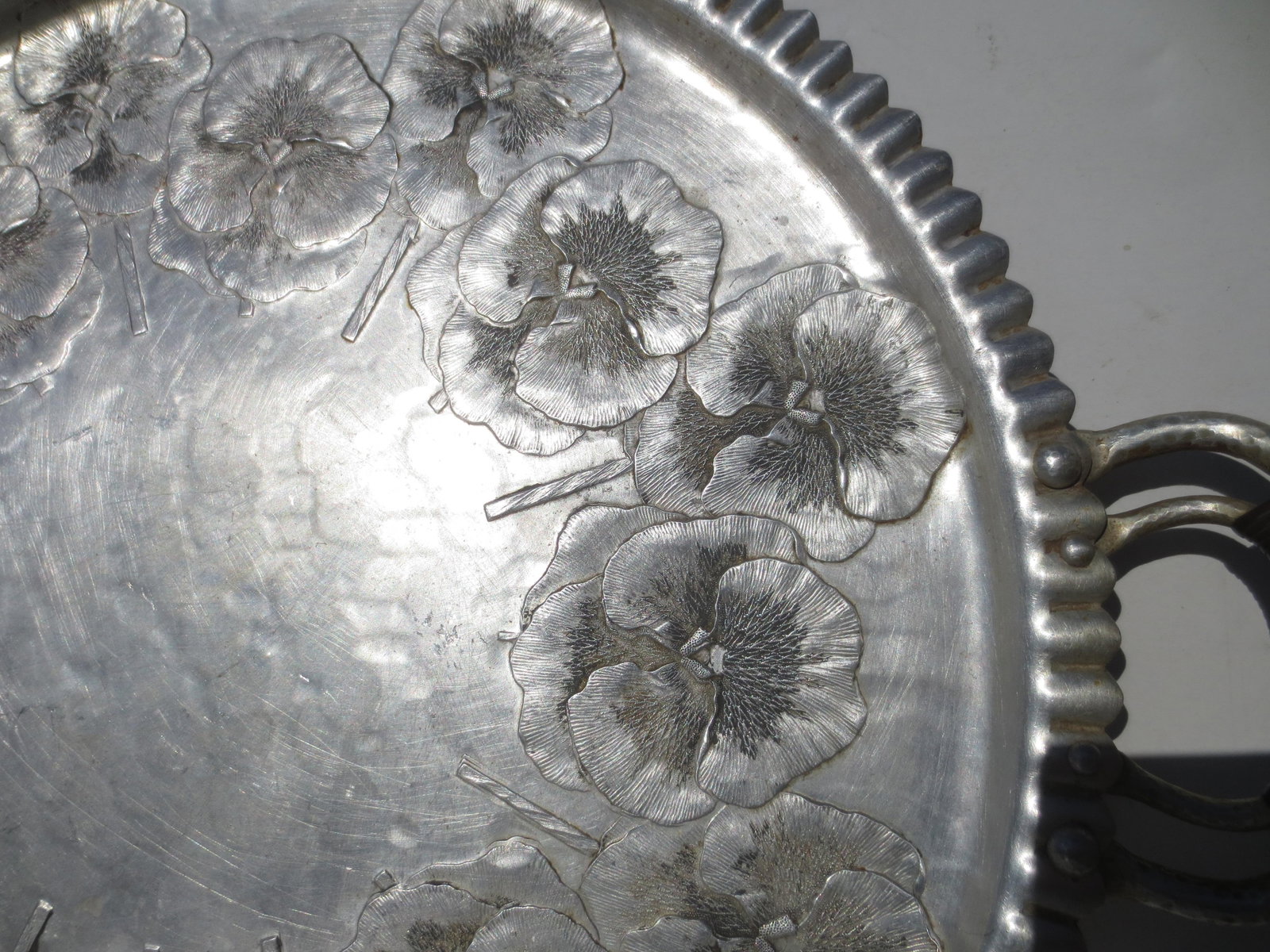 Hand Made Alimunim Tray Circa 40s by Continental - 6