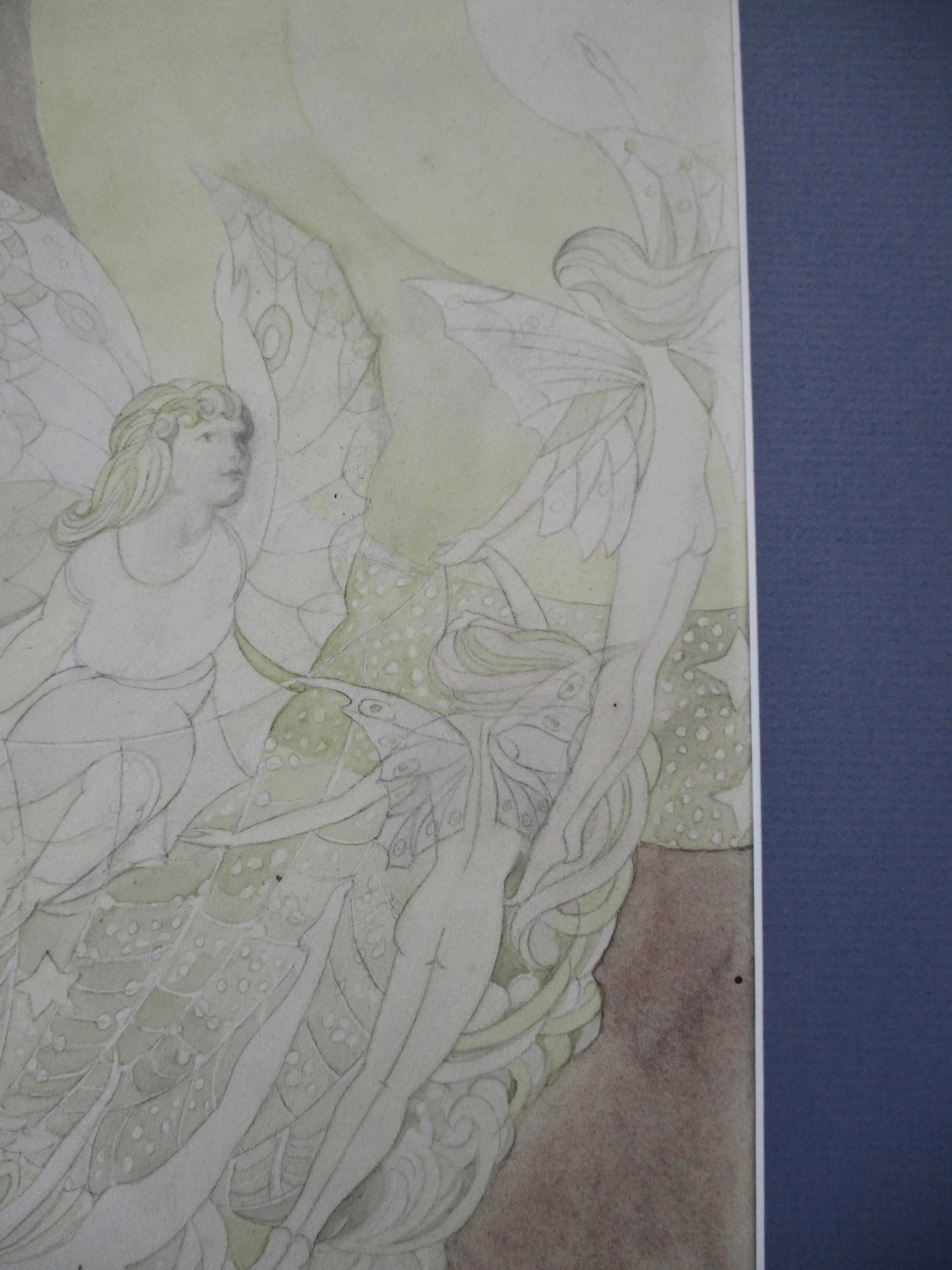 Drawing and Watercolor by Helen Alrich Swenson Circa 1940-50s - 6