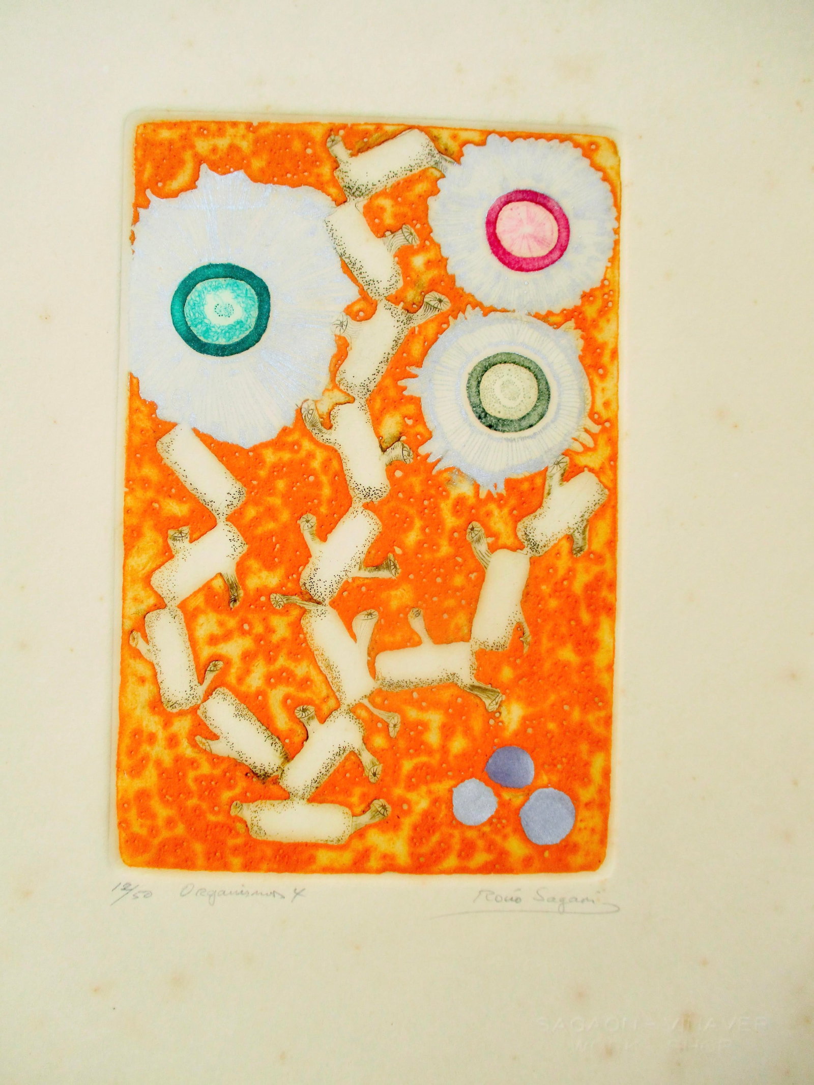 Rone Sugami Etching 12/50 Organism 4 - 5