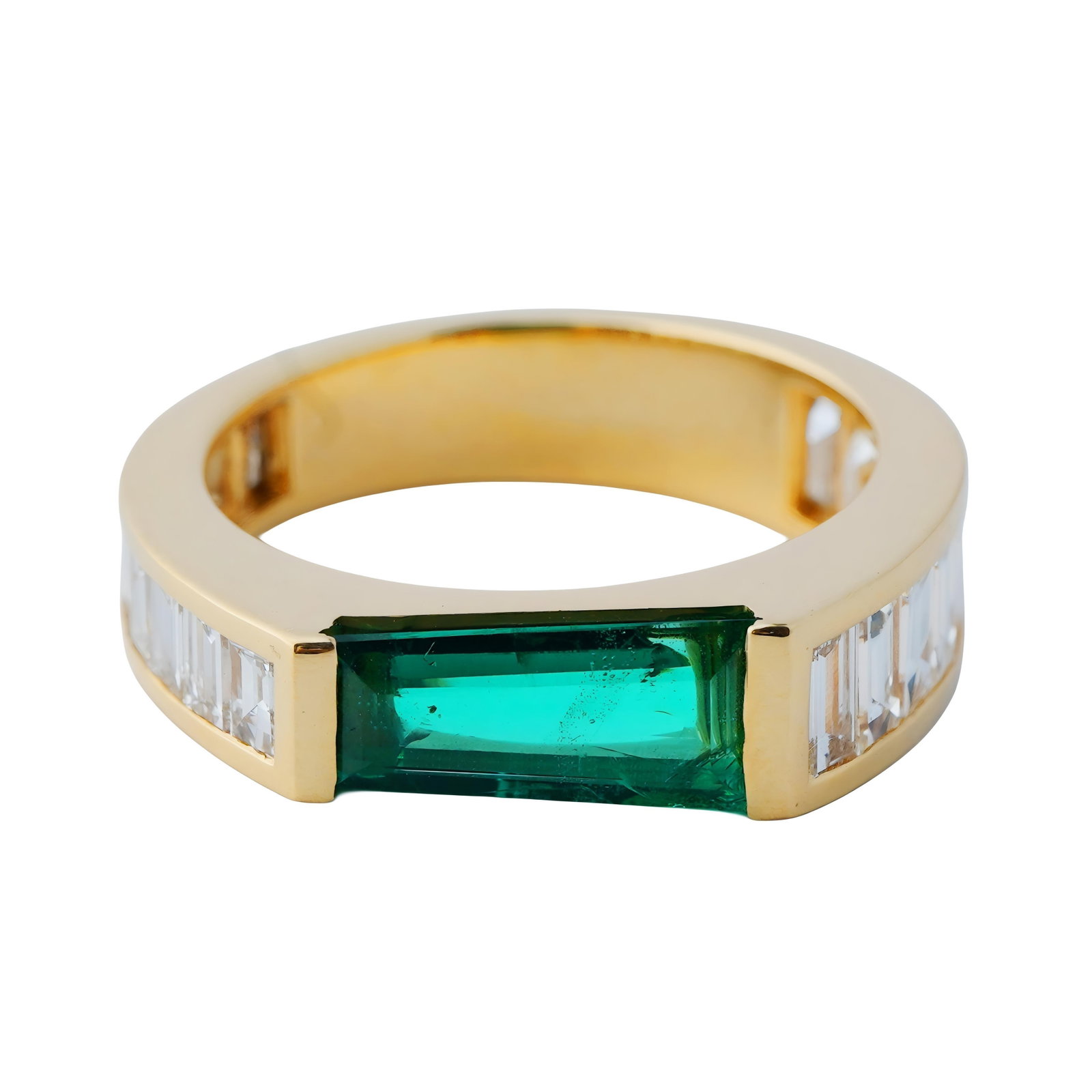 Natural Zambian high quality diamond ring in 18k hold - 13