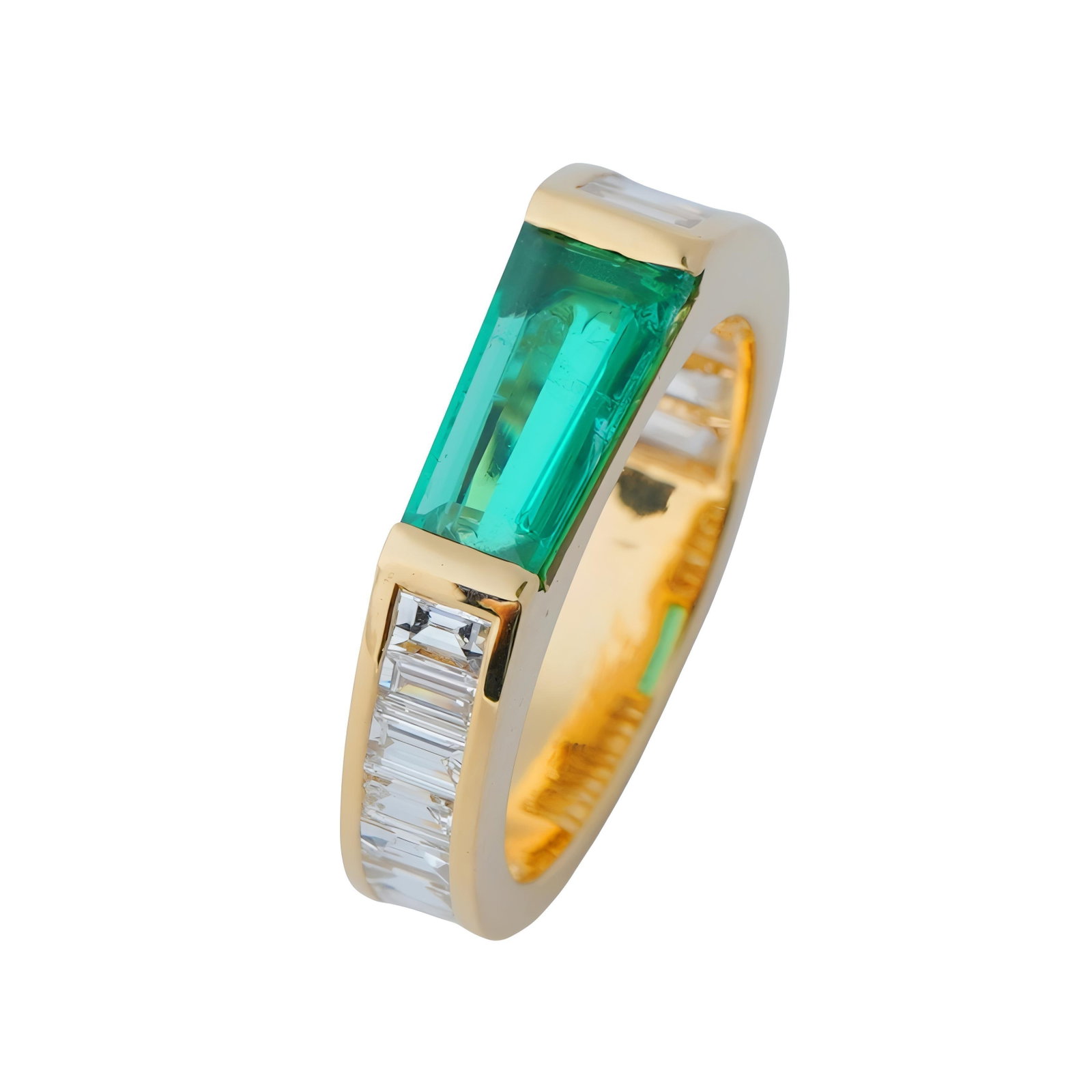 Natural Zambian high quality diamond ring in 18k hold - 17
