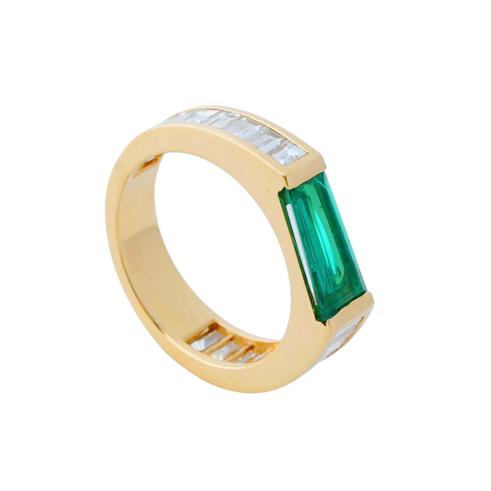 Natural Zambian high quality diamond ring in 18k hold - 18