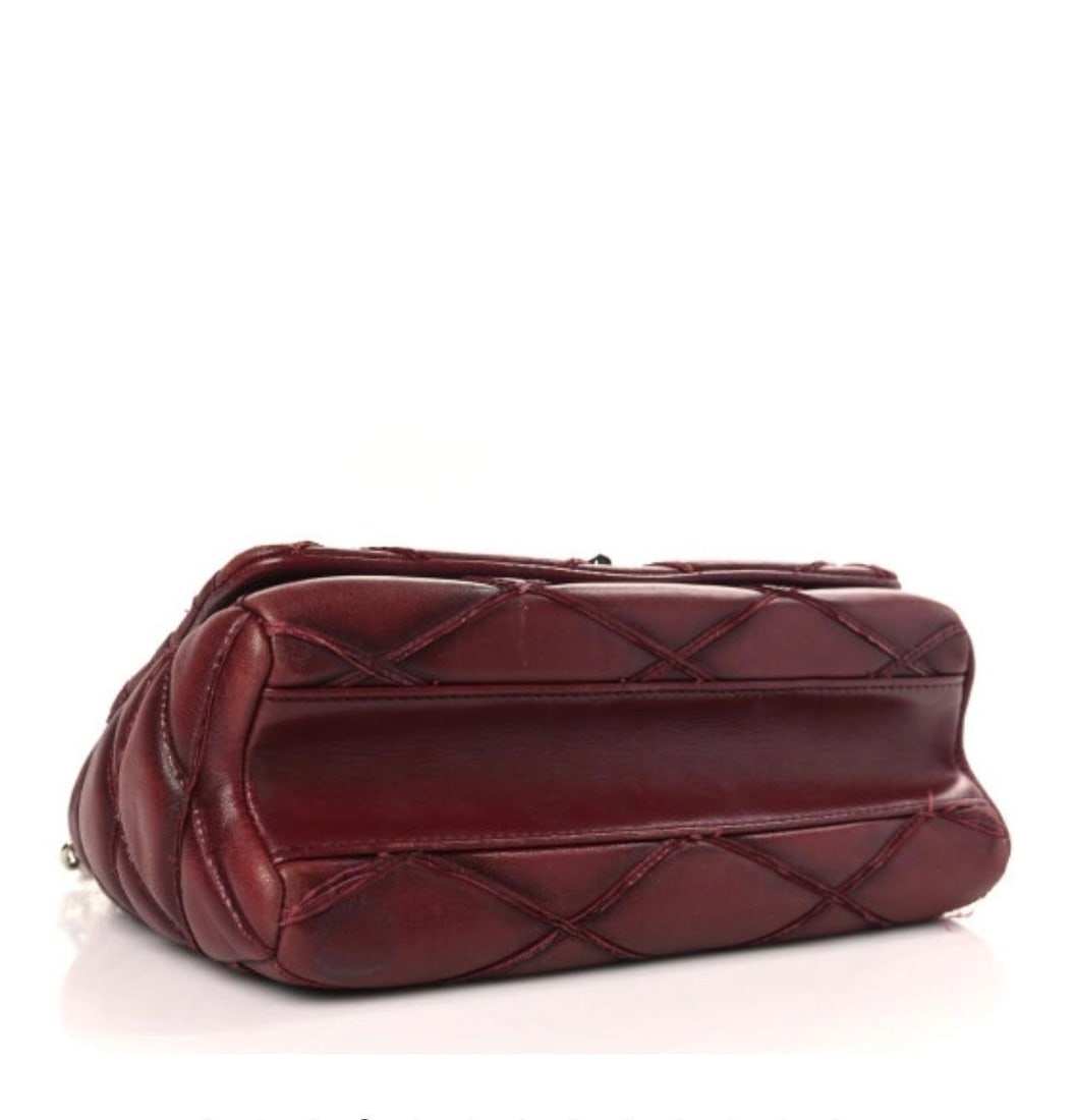 Louis Vuitton Lambskin Malletage GO-14 MM Bordeaux, Excellent Condition Like New - 12