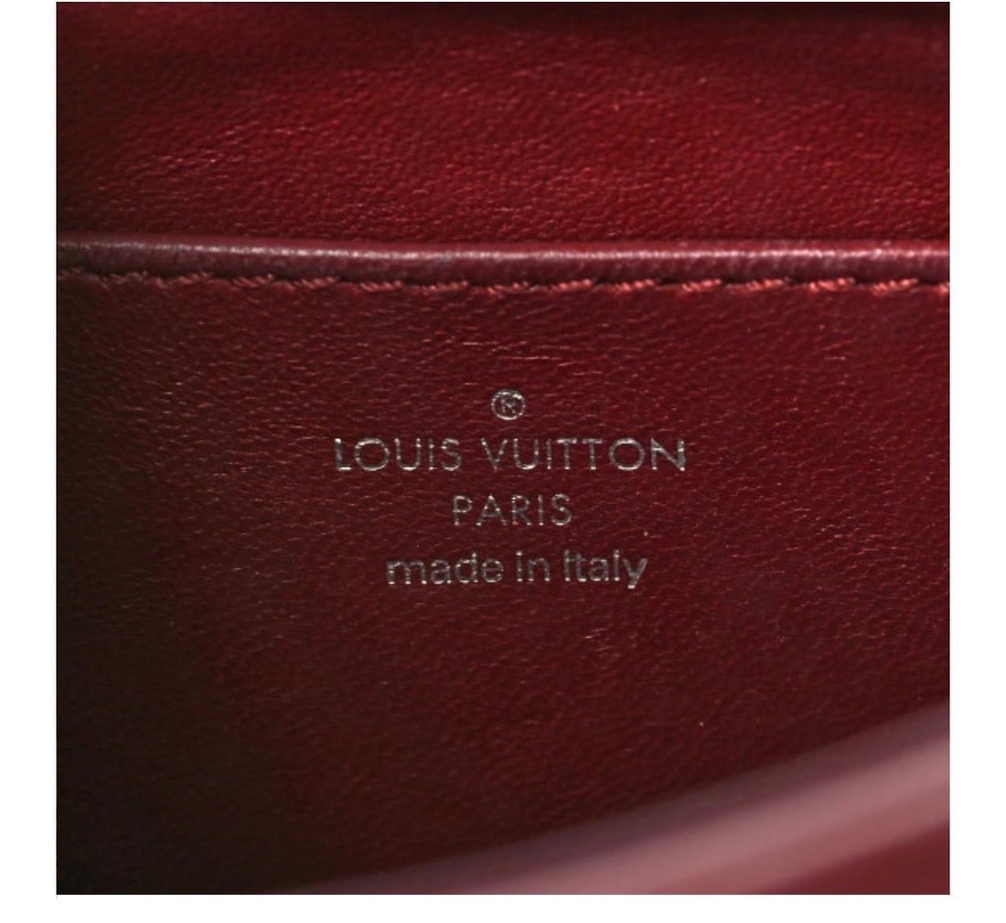 Louis Vuitton Lambskin Malletage GO-14 MM Bordeaux, Excellent Condition Like New - 7