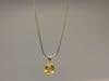 GIA Certified 5.56 Ct Natural Ceylon Yellow Sapphire Pendant Necklace white Gold - 16