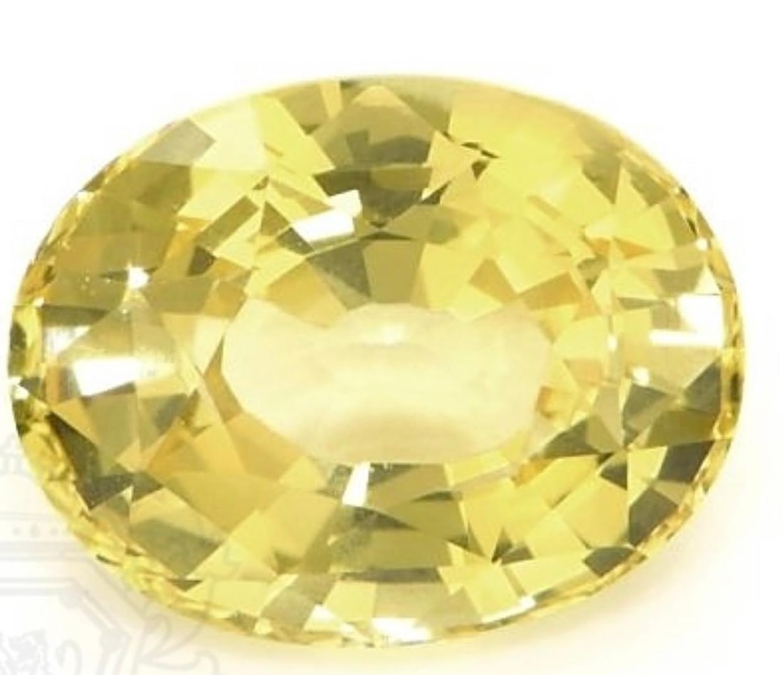 GIA Certified 5.56 Ct Natural Ceylon Yellow Sapphire Pendant Necklace white Gold - 8