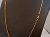 14k Gold Fancy Diamond Cut Italian Rose Gold Chain, 18" Long - 8