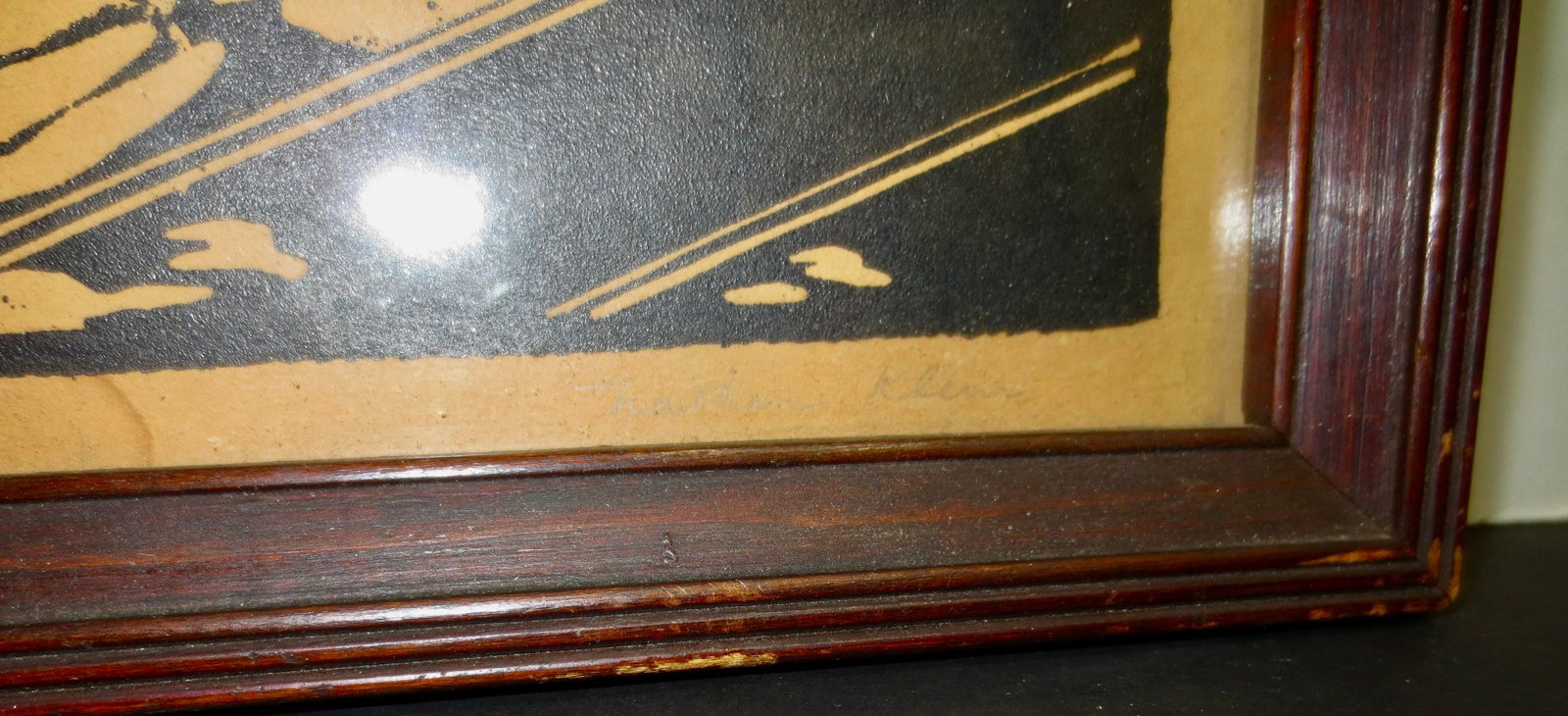 WoodBlock Print Circa 1930s Nathan Klein - 4