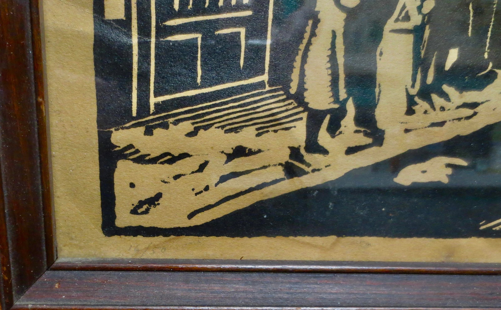 WoodBlock Print Circa 1930s Nathan Klein - 5