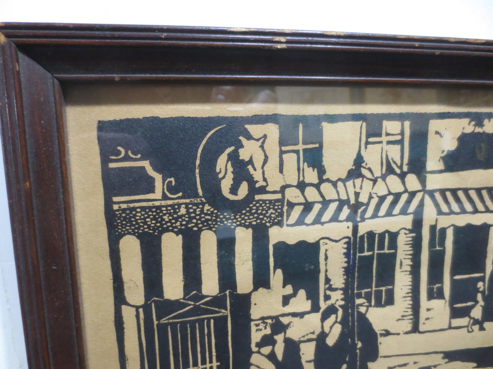 WoodBlock Print Circa 1930s Nathan Klein - 6