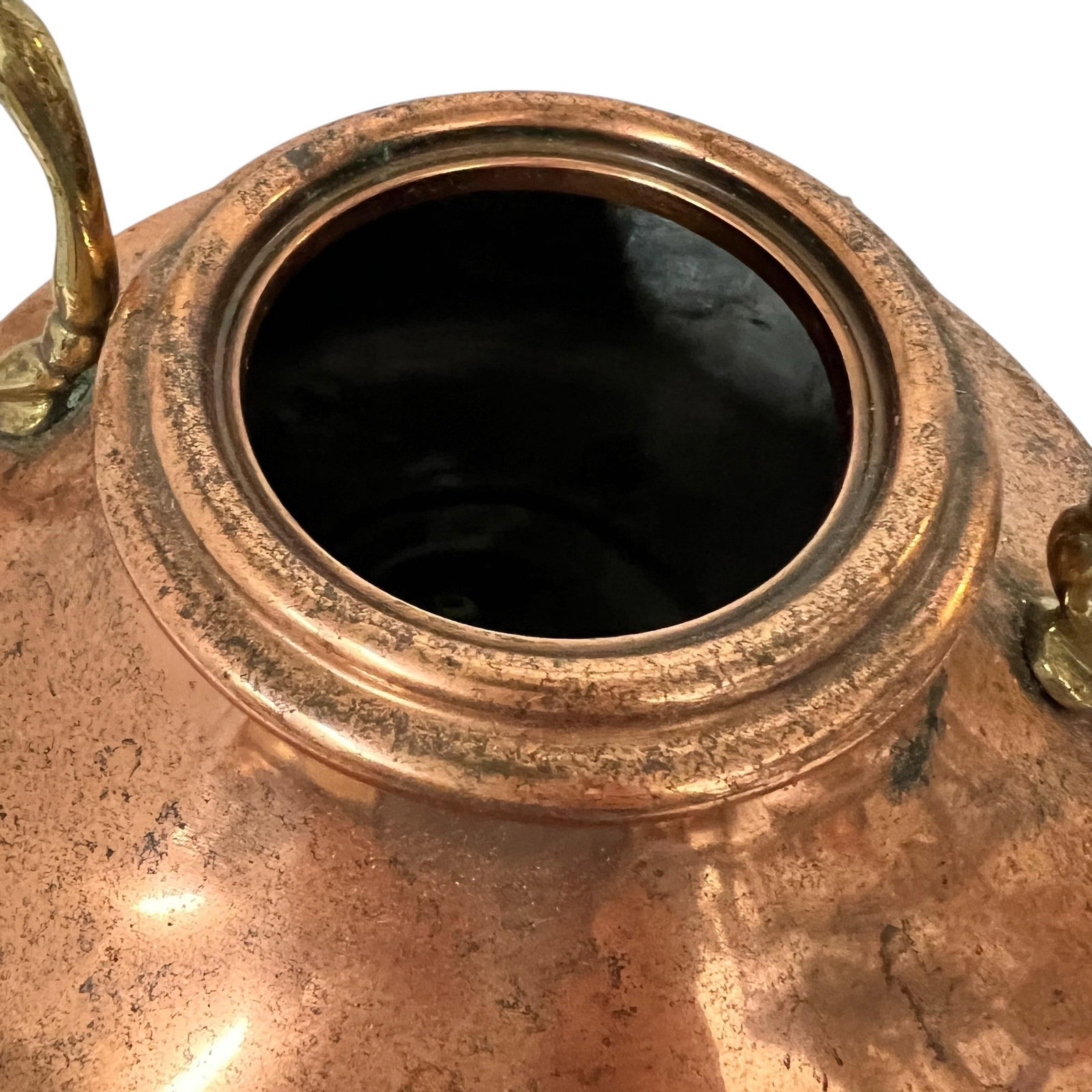 Vintage Copper and Brass Spirit Tea Kettle on Stand With Warmer - 6