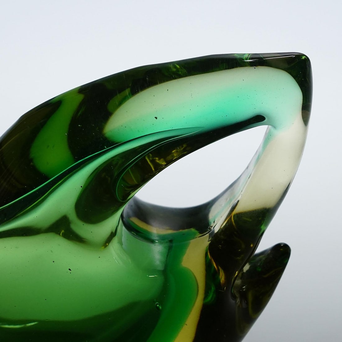 Sommerso Glass Bird Sculpture, Flavio Poli for Seguso Murano 1953 - 9