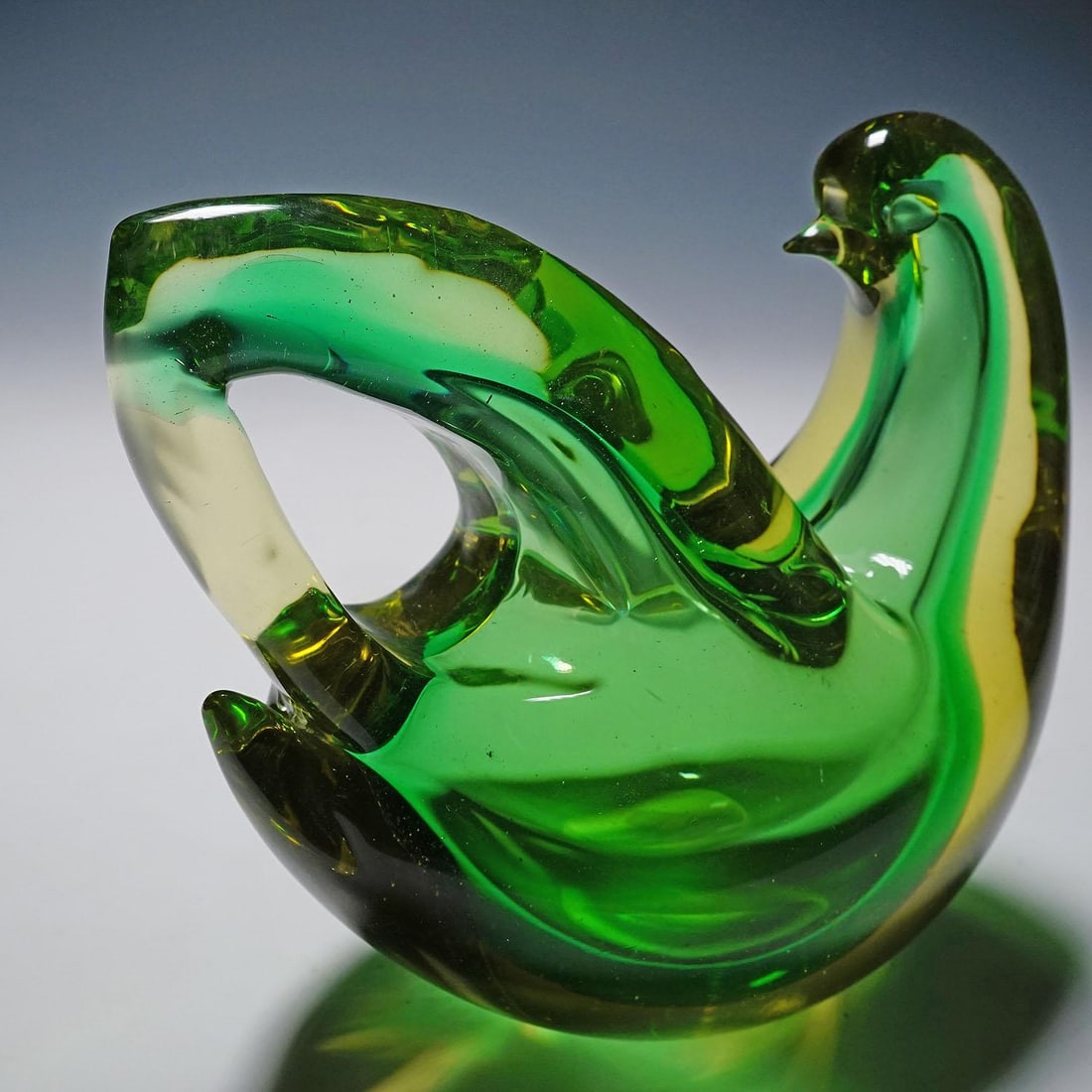 Sommerso Glass Bird Sculpture, Flavio Poli for Seguso Murano 1953 - 7