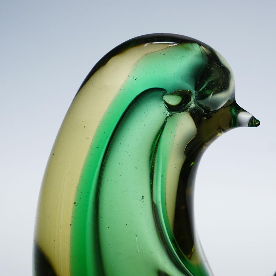 Sommerso Glass Bird Sculpture, Flavio Poli for Seguso Murano 1953 - 9