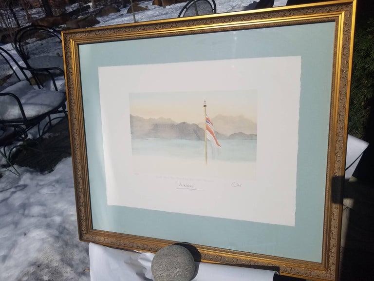 Signed Limited Edition Lithograph Watercolor by Prince Charles - 6