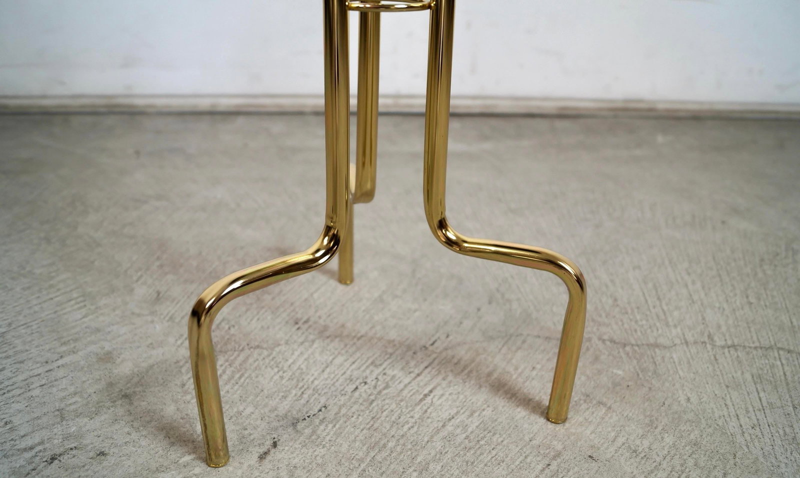 1970's Hollywood Regency Brass Champagne Ice Bucket Stand With Bucket - 9