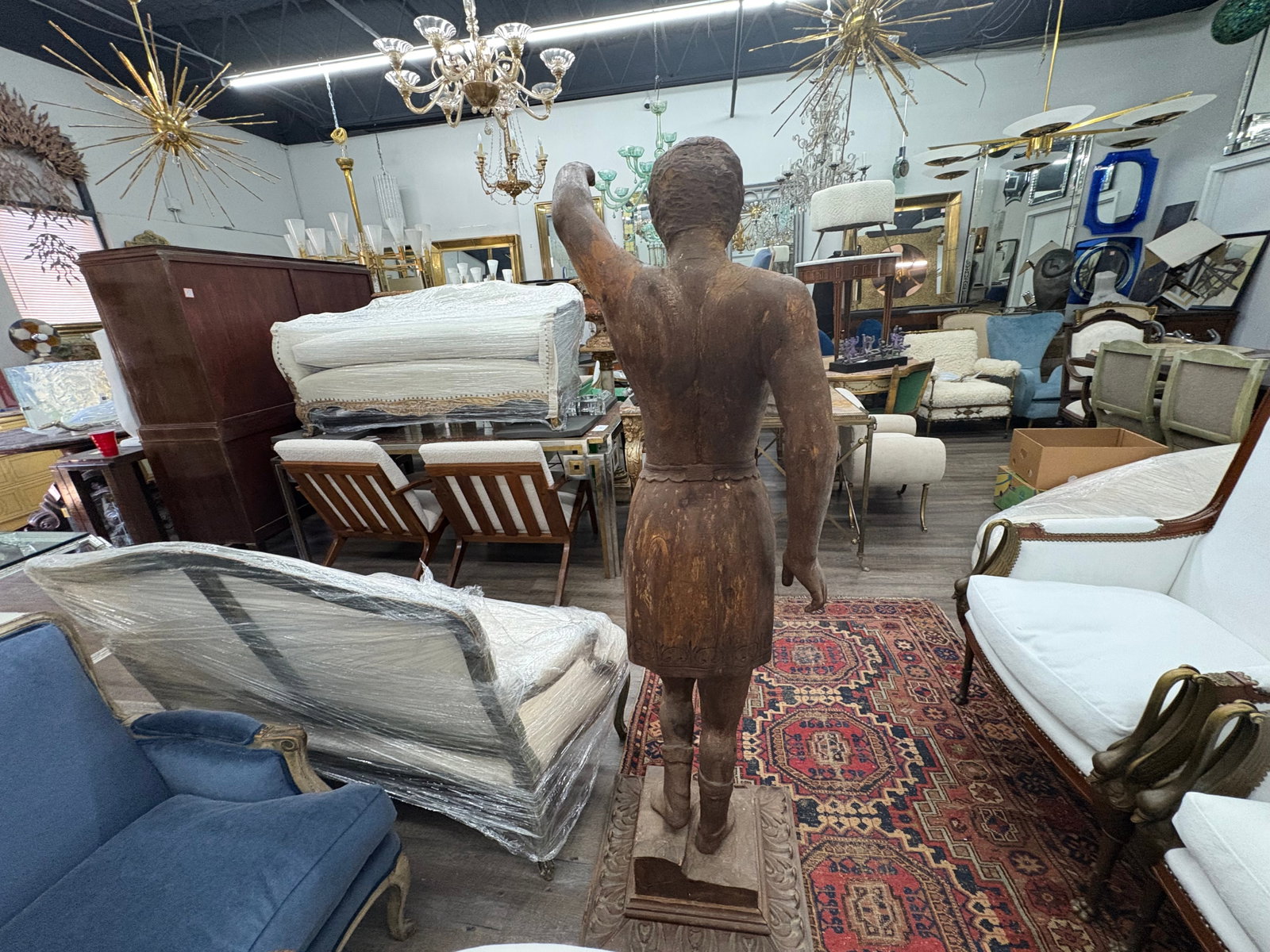 Early 20th Century Italian Carved Male Sculpture - 11