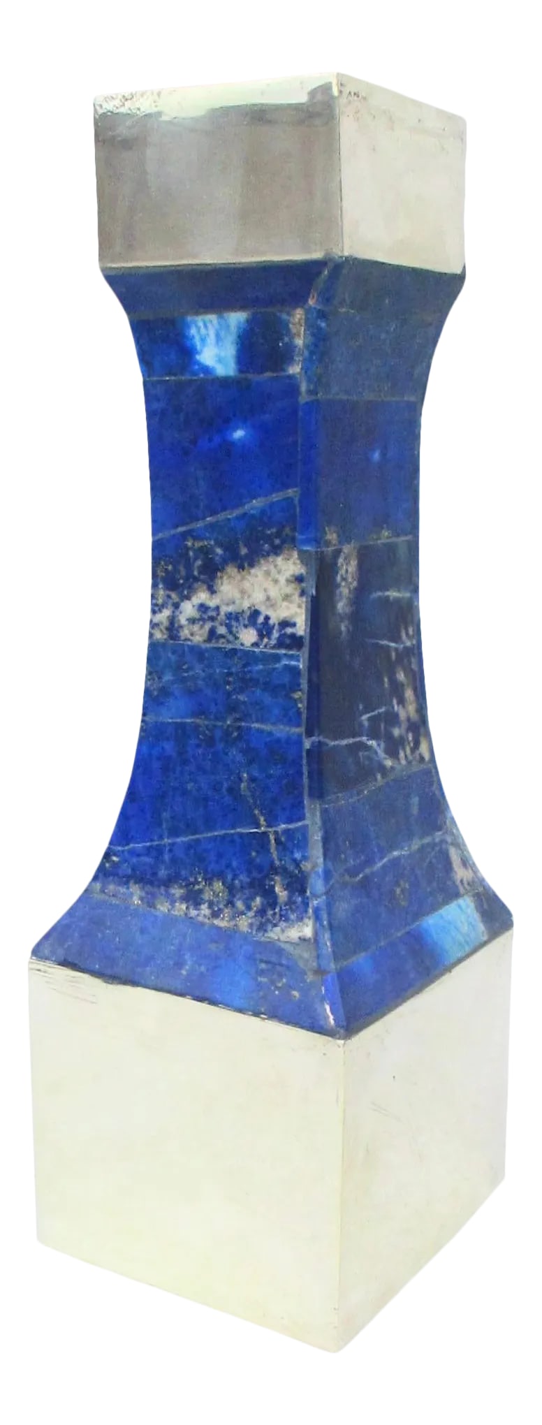 1990s Lapis Lazuli and Silver Candlestick (1 of 8)