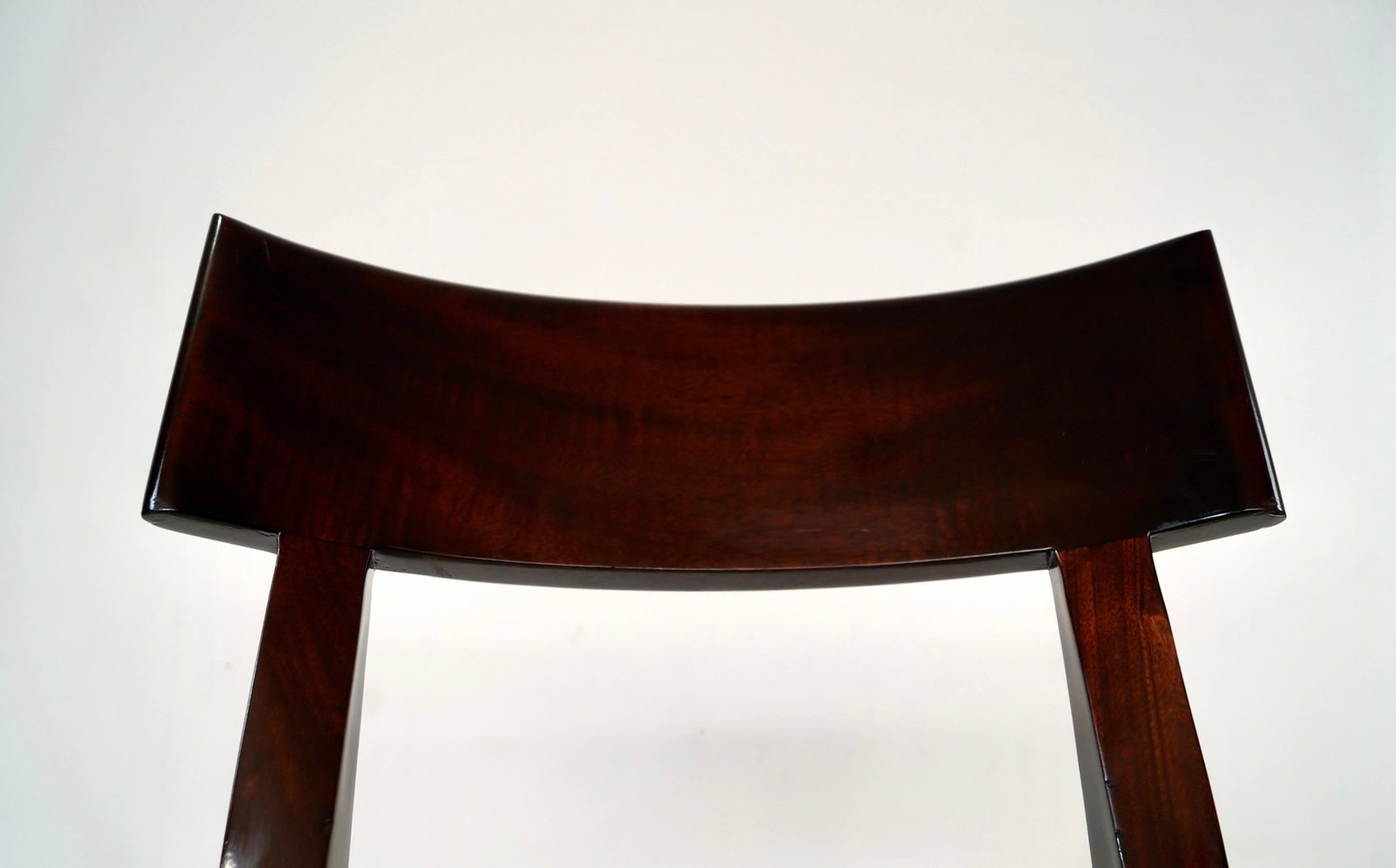 Hollywood Regency Leather Klismos Side Chair by Mirak - 8