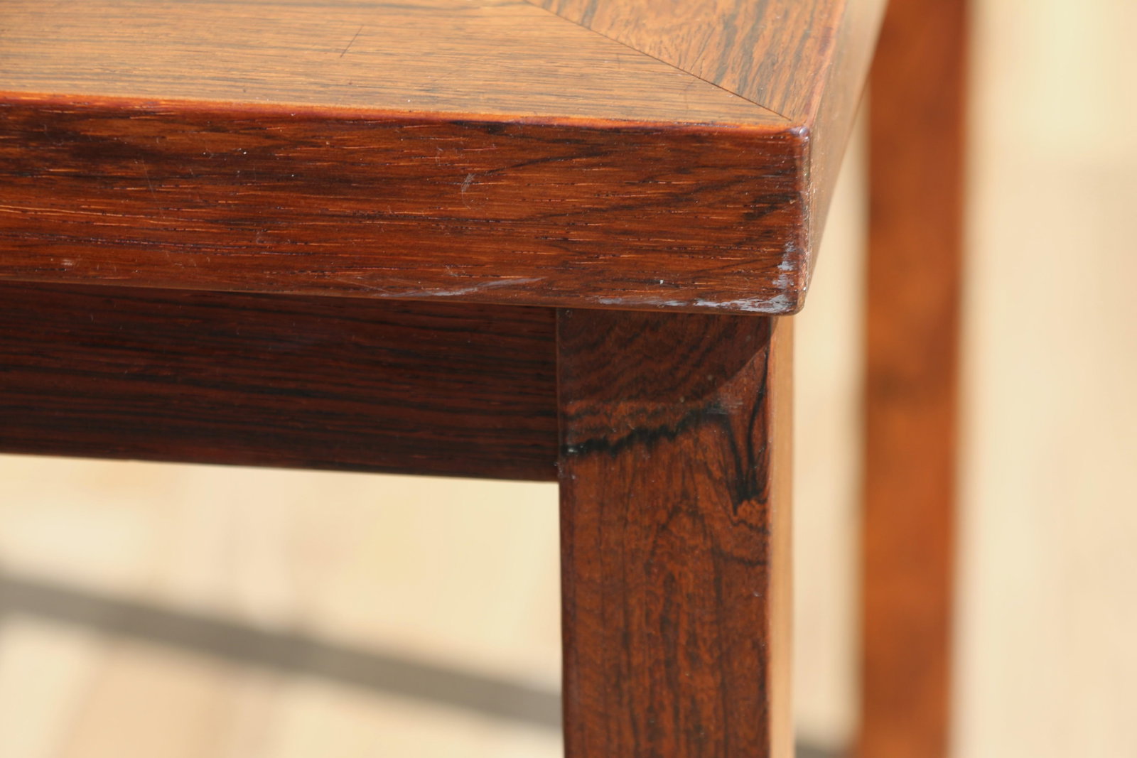 Pair of 1970s Danish Modern Rosewood Tile Top Side Tables - 16