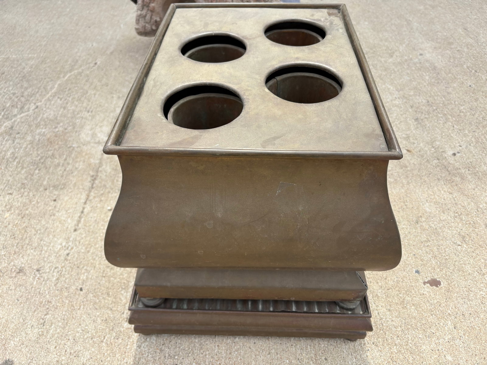 1960s French Brass Multi Bottle Wine Chiller - 5