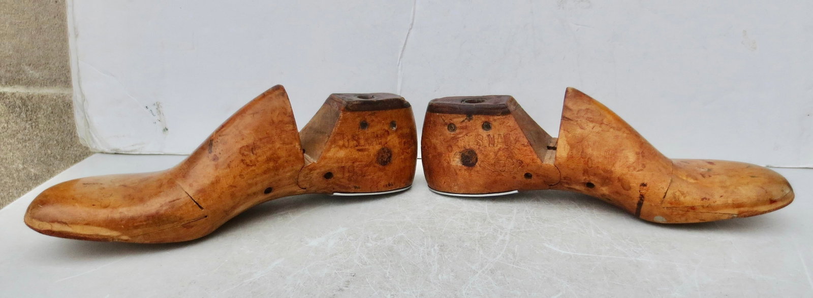 Vintage Wooden Shoe Stays, U S Navy 1938 - A Pair of 2 - 2