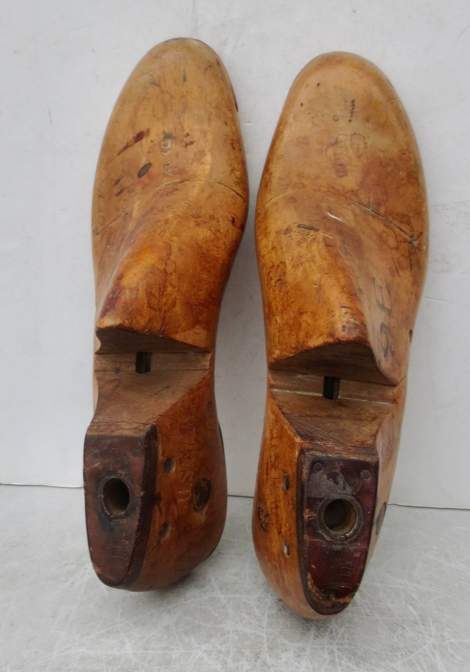 Vintage Wooden Shoe Stays, U S Navy 1938 - A Pair of 2 - 7