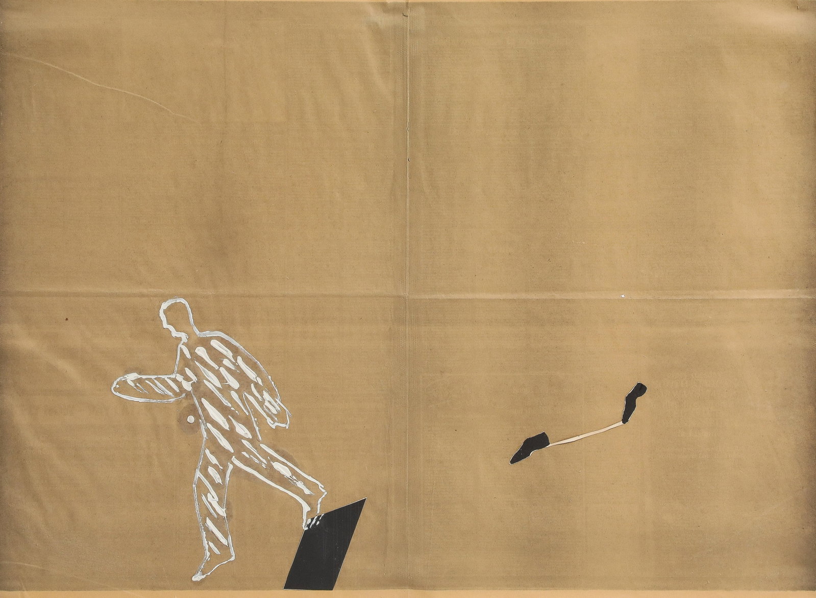 Pinchas Cohen Gan (B. 1942), Untitled, Mixed Media on Newsprint, C. 1970s - 4