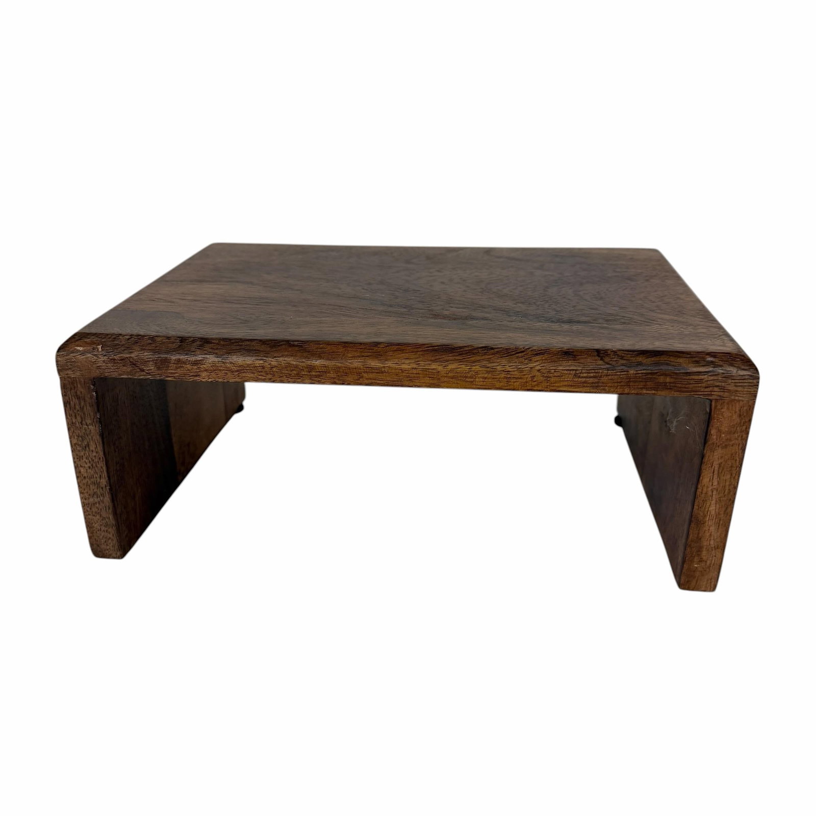 Vintage Handmade Solid Wood Plant Stand, Display Pedestal - 3